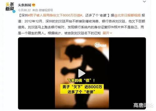 被冒用身份欠下八千万元，一场身份盗用的悲剧