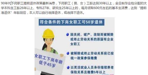 下岗工人提前退休，理解政策、规划未来