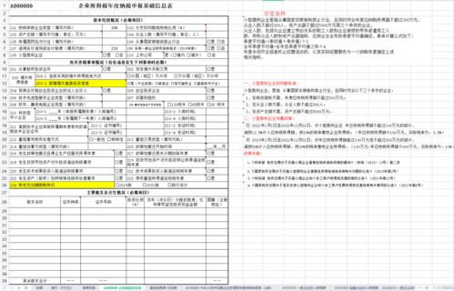 企业所得税年度纳税申报表，全面解析与申报指南