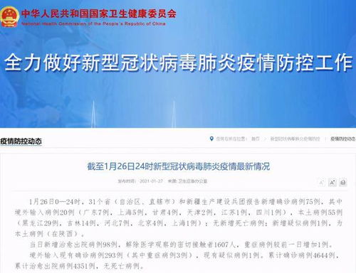 疫情新动态，31省份新增75例本土病例，河北等五省份面临挑战