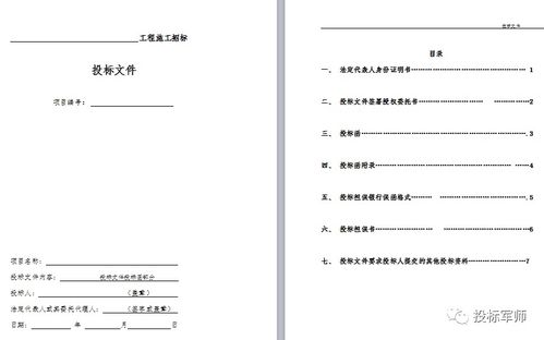 工程投标书范本，专业指南与实用技巧