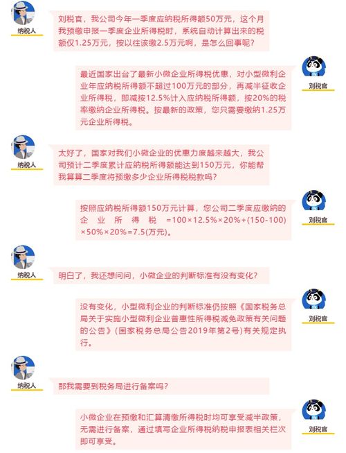 小微企业所得税优惠政策，助力企业成长的税收红利