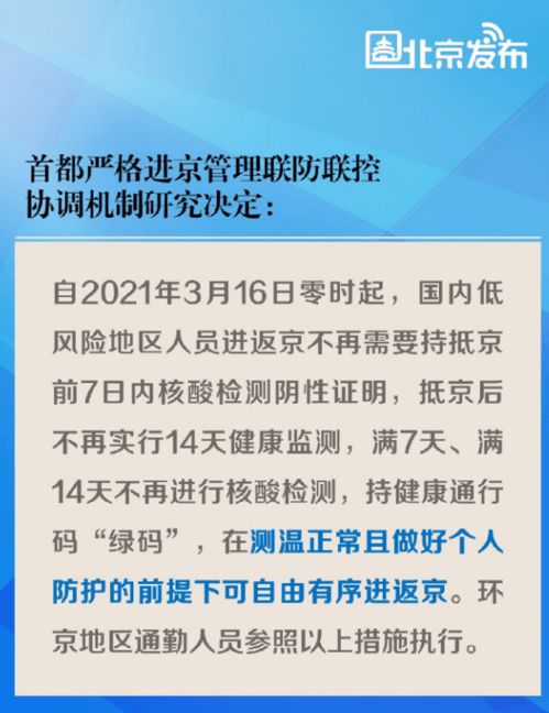 今起进返京有新政，首都疫情防控新措施解析