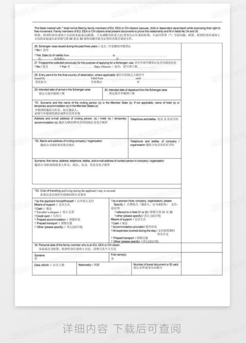 赴美签证申请表，一份详尽的指南