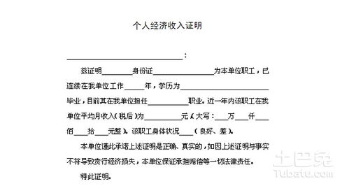 如何撰写工作收入证明，专业范本与实用指南