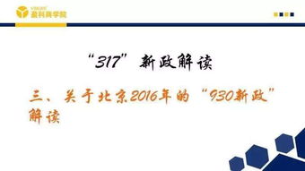 北京房产新政，影响、解读与未来趋势