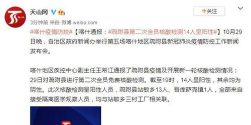 喀什疫情新动态，14人核酸检测呈阳性的启示与应对策略