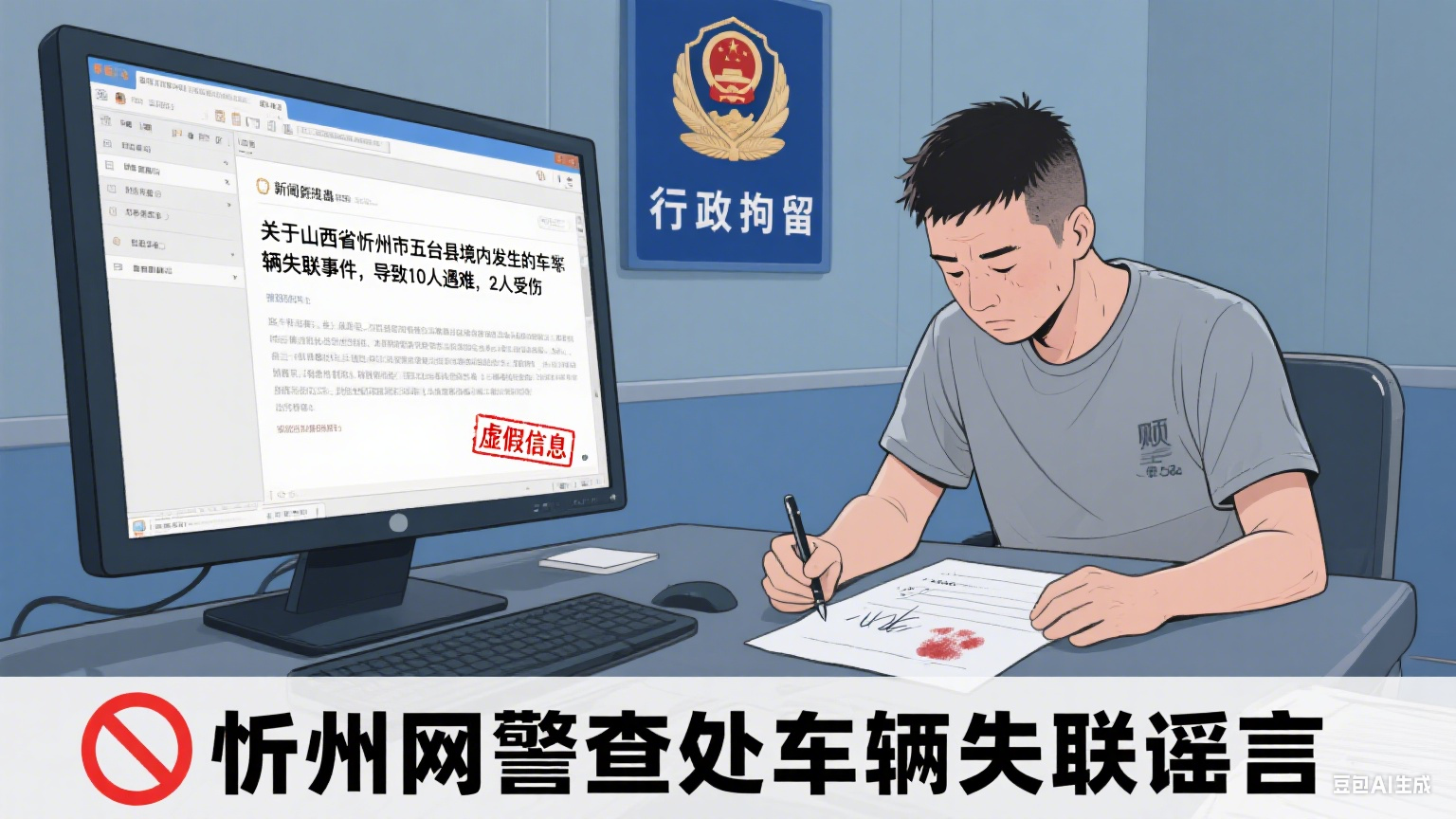 编造“车辆失联致10人遇难”等虚假信息，山西两名网络造谣者被行拘