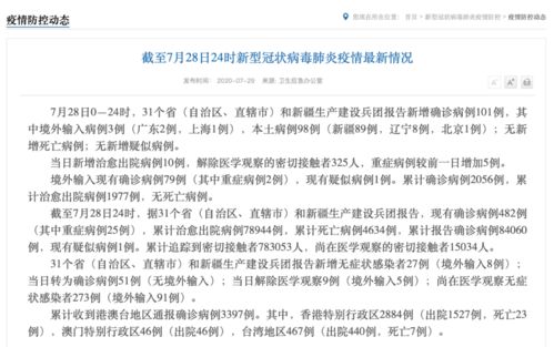 疫情新动态，31省区市新增确诊7例，本土病例仅1例